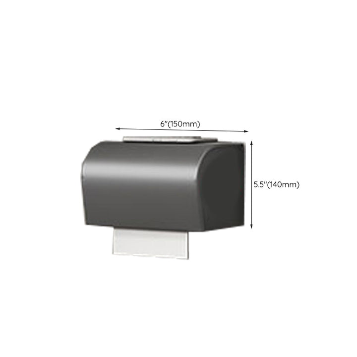 BowLift | Modern gray aluminum bathroom accessory set