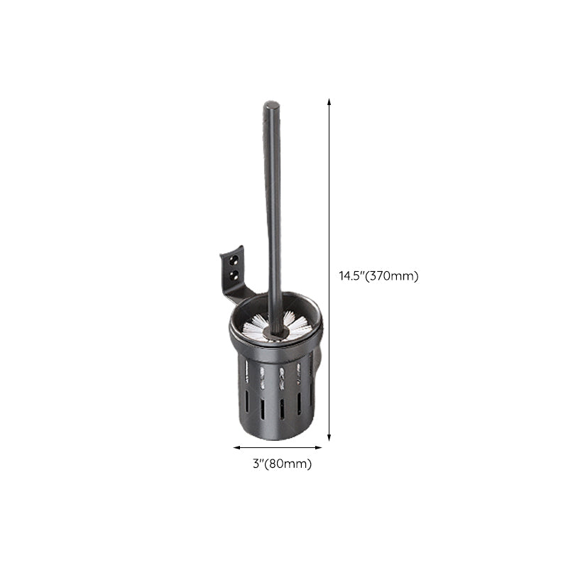 BowLift | Modern gray aluminum bathroom accessory set
