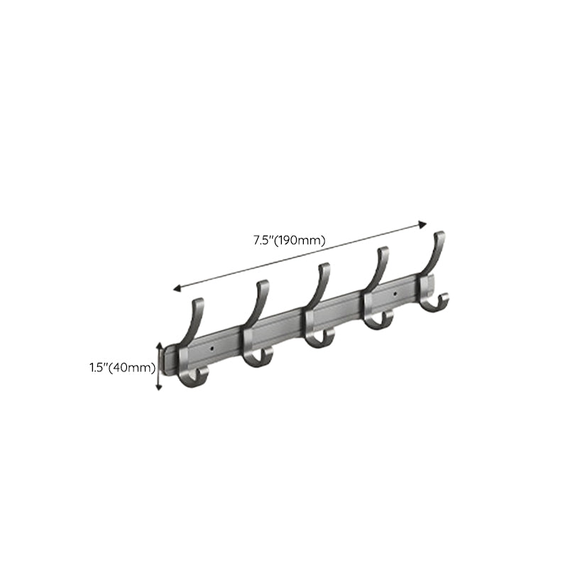 BowLift | Modern gray aluminum bathroom accessory set