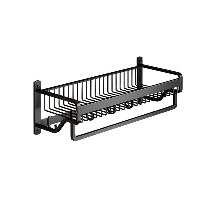 BowLift | Matt Black 2-piece modern bathroom accessories as a single item or as a set with bath shelf