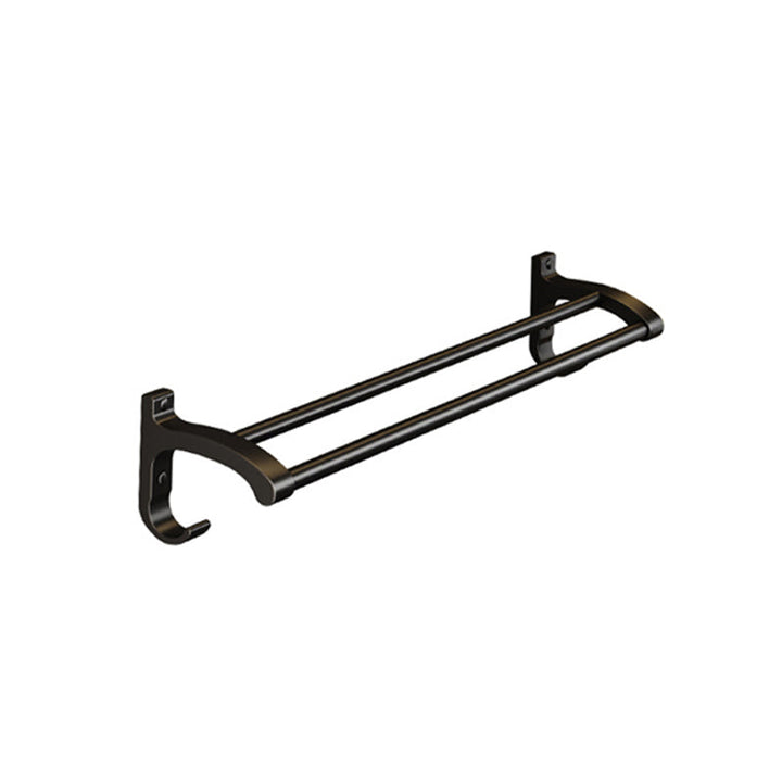BowLift | Matt Black 2-piece modern bathroom accessories as a single item or as a set with bath shelf