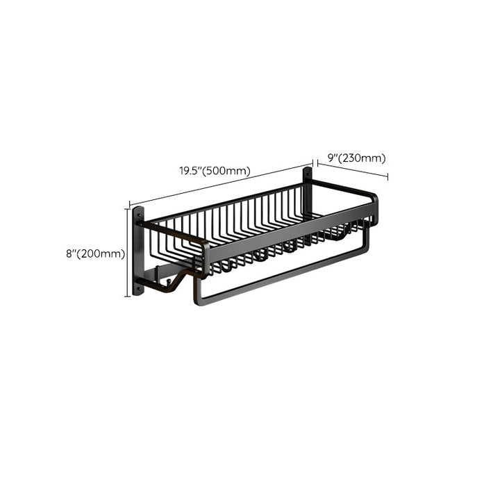 BowLift | Matt Black 2-piece modern bathroom accessories as a single item or as a set with bath shelf
