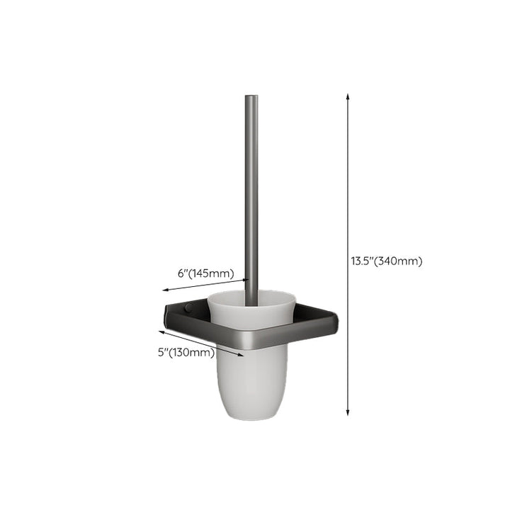 BowLift | Gray bathroom accessories as a single piece or as a set with towel holder/bathroom shelf/robe hooks