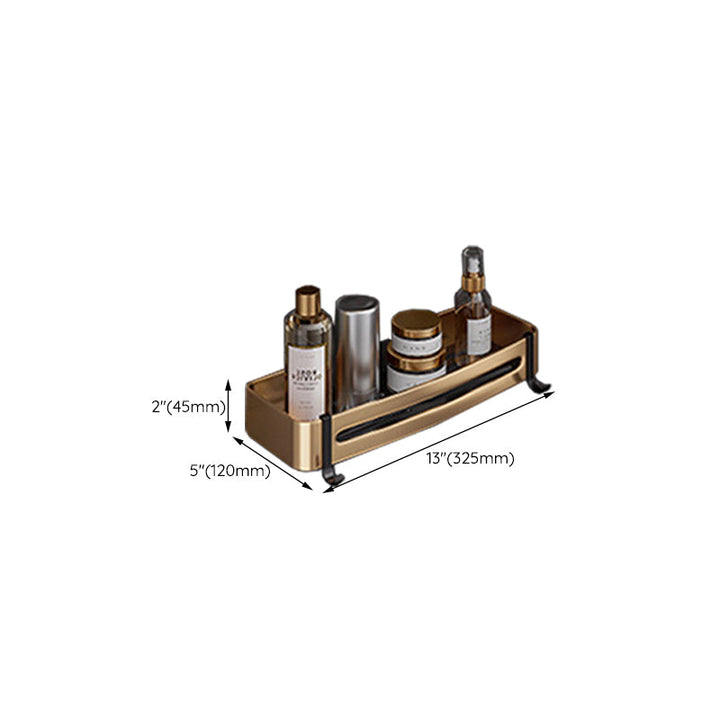 BowLift | Black and Brass Bathroom Hardware Set Modern Stainless Steel Bathroom Shelf/Towel Holder/Paper Holder