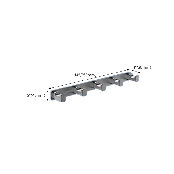 BowLift | Contemporary bathroom accessory set made of aluminum with towel holder/bath shelf