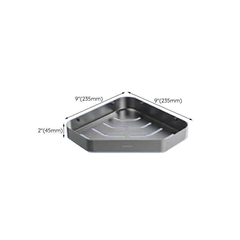 BowLift | Contemporary bathroom accessory set made of aluminum with towel holder/bath shelf