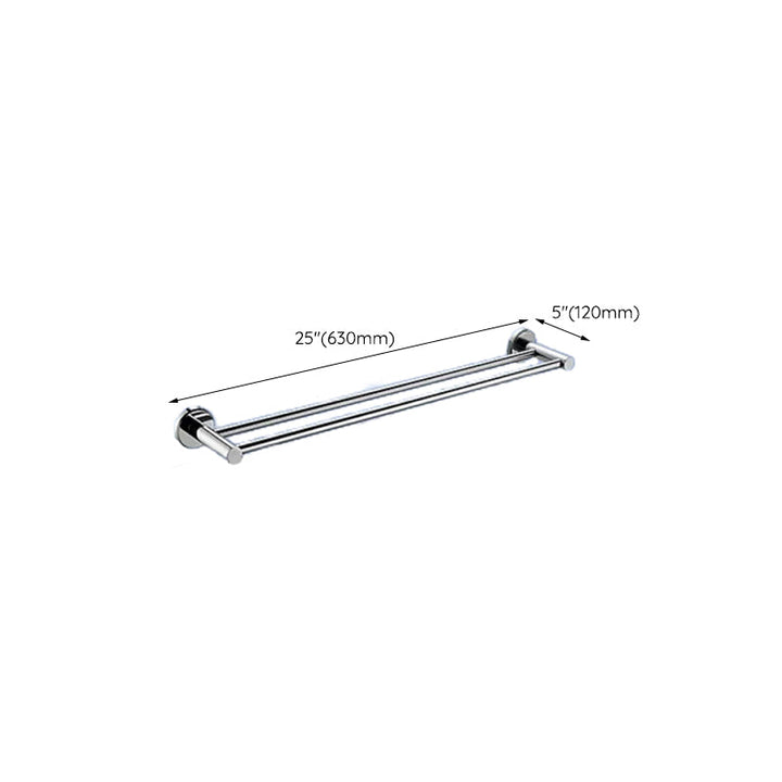 BowLift | Contemporary bathroom accessory set made of aluminum with towel holder/bath shelf