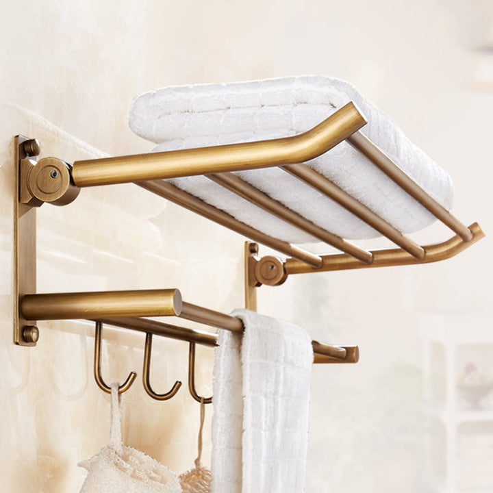 BowLift | Traditional Bathroom Accessory Set Gold Paper Holder Bathroom Set