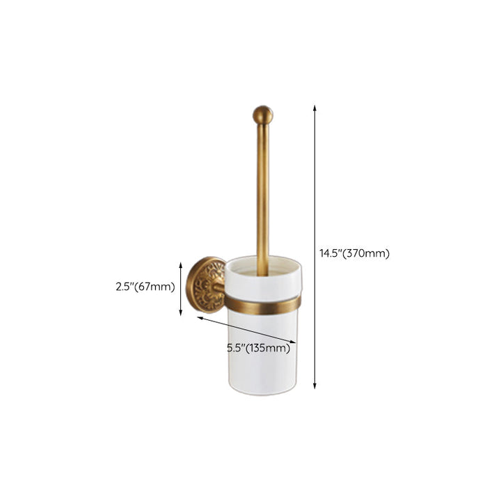 BowLift | Traditional Bathroom Accessory Set Gold Paper Holder Bathroom Set