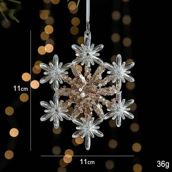 BowLift | Christmas Decorations Sequins Acrylic Transparent Pendant