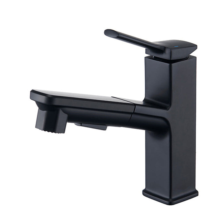 BowLift | Modern Brass Water Faucet Center Mount Bathroom Faucet with Water Hose