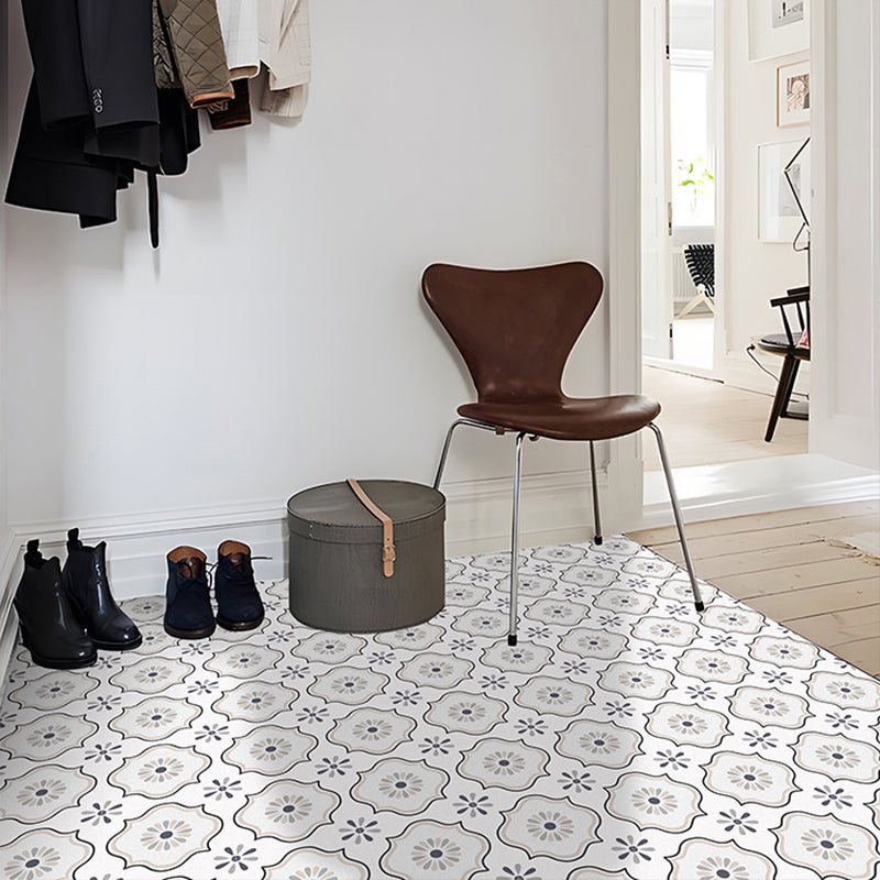 BowLift | Square Indoor Vinyl Flooring Self-adhesive Flower Pattern Waterproof Vinyl Flooring
