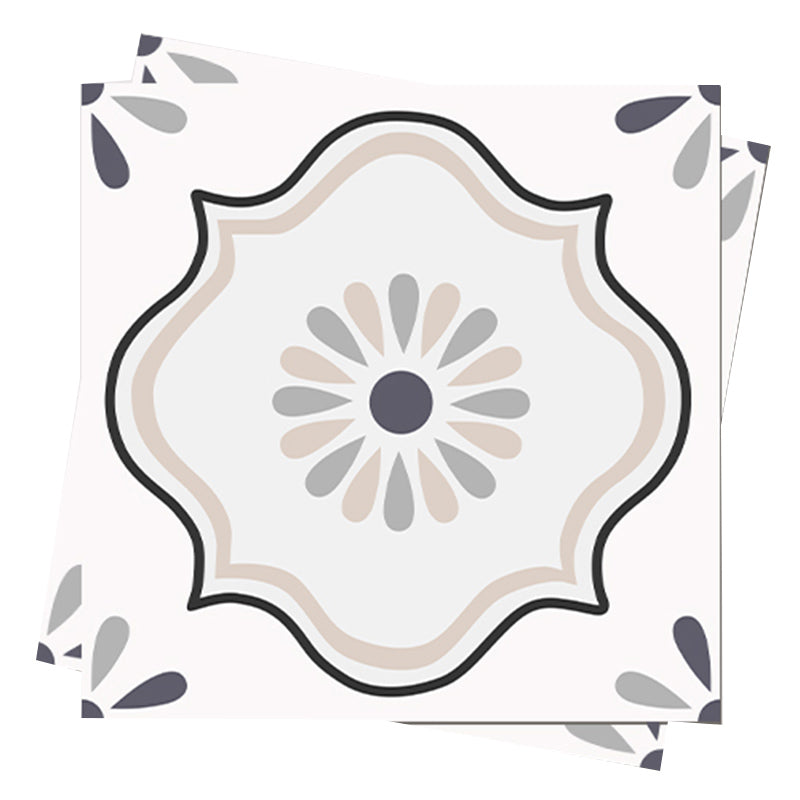 BowLift | Square Indoor Vinyl Flooring Self-adhesive Flower Pattern Waterproof Vinyl Flooring