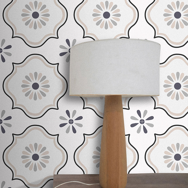 BowLift | Square Indoor Vinyl Flooring Self-adhesive Flower Pattern Waterproof Vinyl Flooring