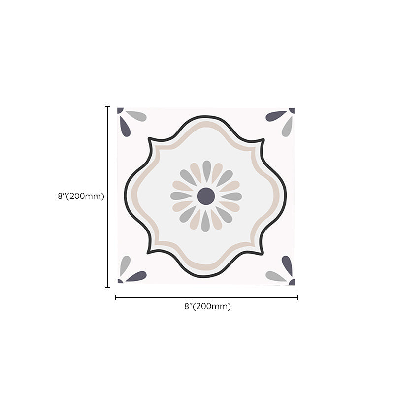 BowLift | Square Indoor Vinyl Flooring Self-adhesive Flower Pattern Waterproof Vinyl Flooring