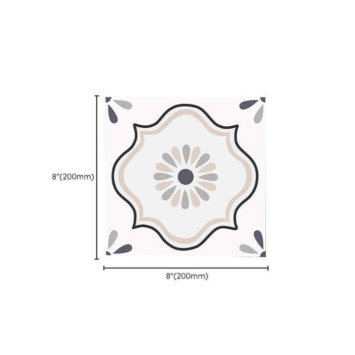BowLift | Square Indoor Vinyl Flooring Self-adhesive Flower Pattern Waterproof Vinyl Flooring