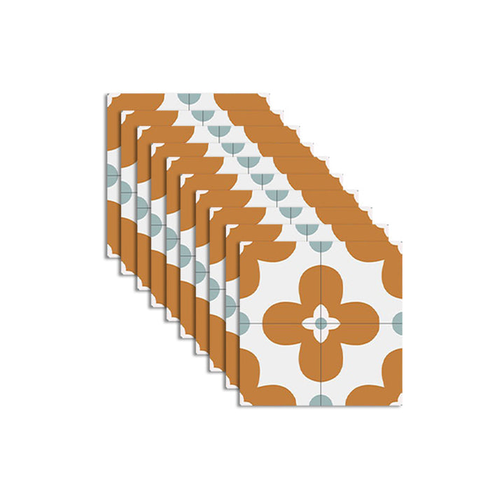 BowLift | Square Inner Layer Vinyl Flooring Flower Pattern Peel and Stick Waterproof Vinyl Flooring
