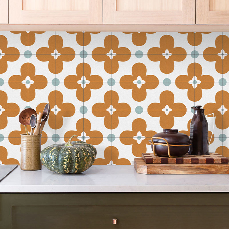 BowLift | Square Inner Layer Vinyl Flooring Flower Pattern Peel and Stick Waterproof Vinyl Flooring