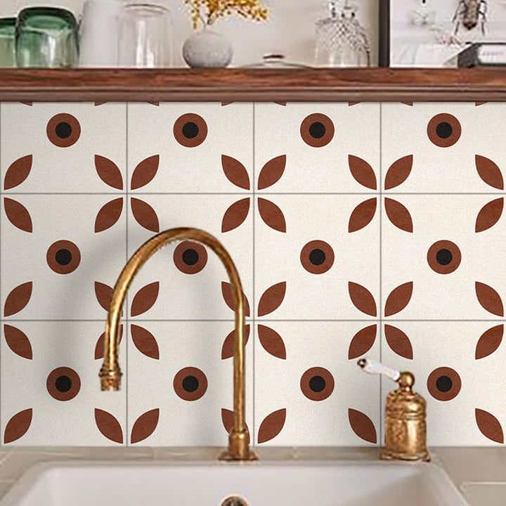 BowLift | Indoor Vinyl Flooring Floral Pattern Peel and Stick Waterproof Square Vinyl Floor