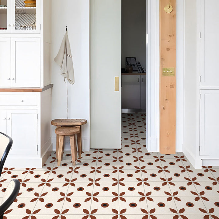 BowLift | Indoor Vinyl floor floral pattern peel and stick waterproof square vinyl floor