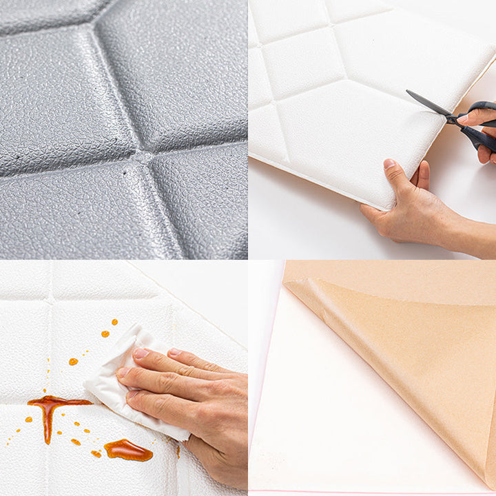 BowLift | Modern Wall Cladding Living Room Peel and Stick 3D Embossing Waterproof Wall Cladding