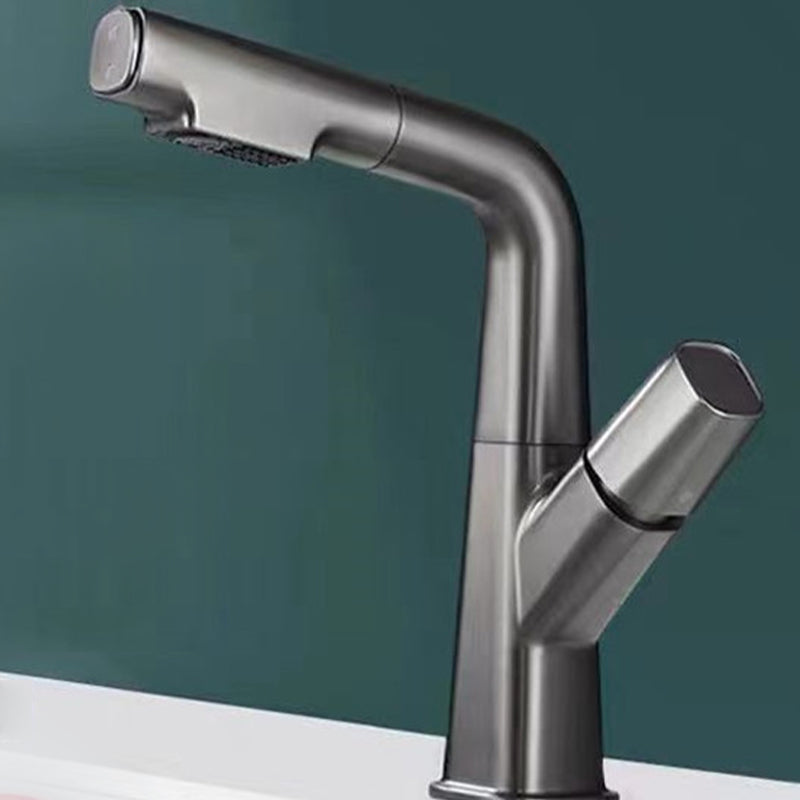 BowLift | Modern Centerset Bathroom Faucet Solid Color Copper Sink Faucet