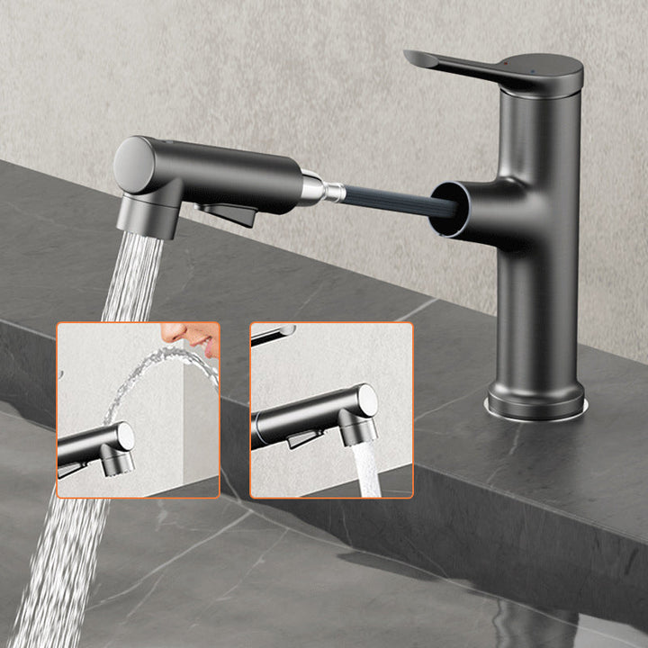 BowLift | Modern Center Set Faucet Copper Center Set Vanity Faucet for Bathroom