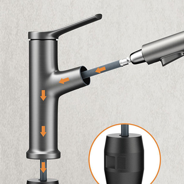 BowLift | Modern Center Set Faucet Copper Center Set Vanity Faucet for Bathroom