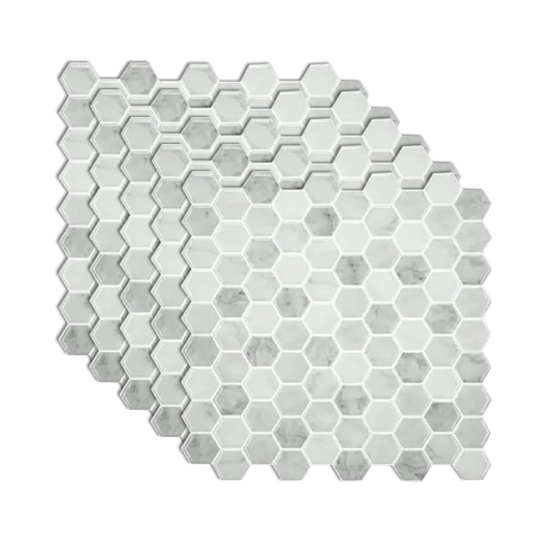BowLift | Square Peel and Stick PVC Tile 12" x 12" Peel and Stick Mosaic Tile 5-Pack