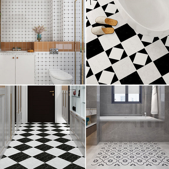 BowLift | Modern PVC Flooring Peel and Stick Geometrically Printed Vinyl Plank Flooring