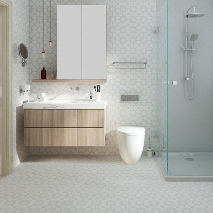 BowLift | Modern PVC Flooring Peel and Stick Geometrically Printed Vinyl Plank Flooring