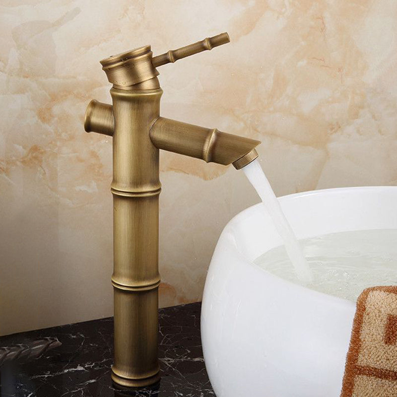 BowLift | Country house vessel water tap brass lever handles waterfall outlet sink faucet