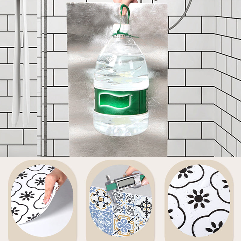 BowLift | PVC Peel and Stick Tile 12" x 23" Rectangular Grid Waterproof Peel and Stick Tiles 10 Pack