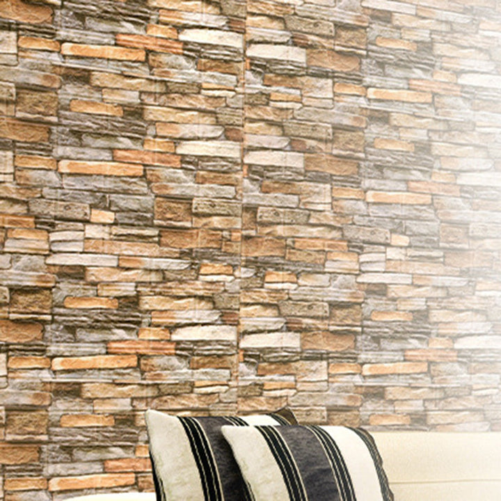 BowLift | Country House Wall Plank 3D Brick Bathroom Living Room Wall Panels Set of 2