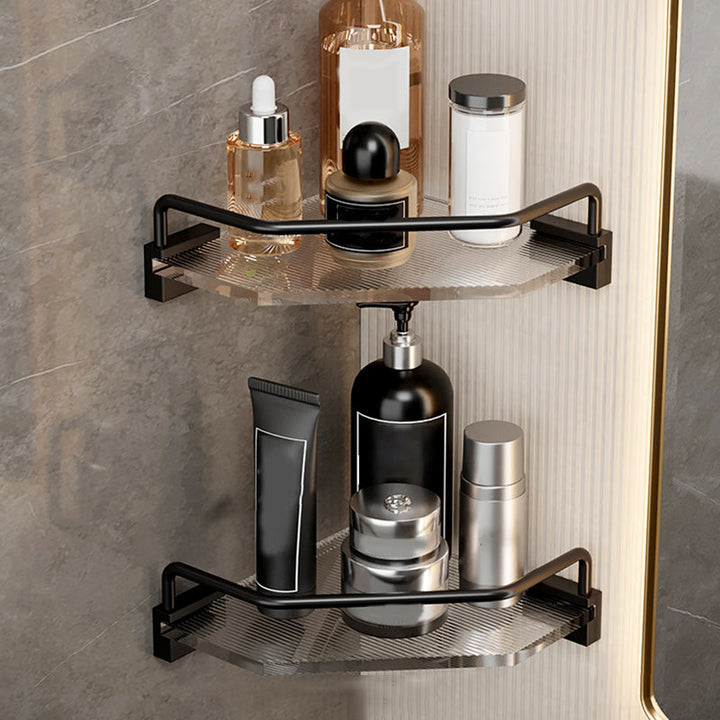 BowLift | Black Bathroom Set Metallic & Acrylic Bathroom Accessories Set made of Stainless Steel Aluminium