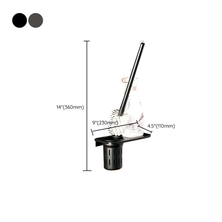 BowLift | Contemporary bathroom accessory set made of matte stainless steel-aluminum with bathrobe hook/towel rail