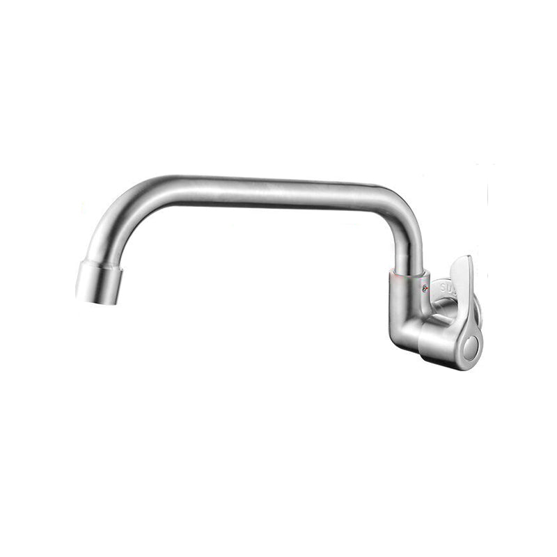 BowLift | Modern Bridge Water Faucet 304 Stainless Steel Knob Handle Swivel Spout Wall Mounted Faucet
