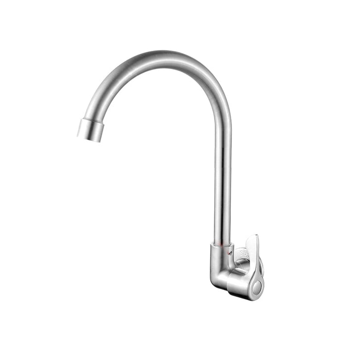 BowLift | Modern Bridge Water Faucet 304 Stainless Steel Knob Handle Swivel Spout Wall Mounted Faucet