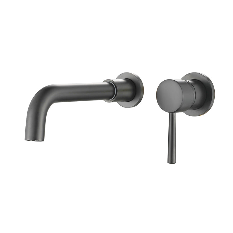 BowLift | Industrial Wall-Mounted Bathroom Faucet 2-Hole Swivel Spout Basin Faucet