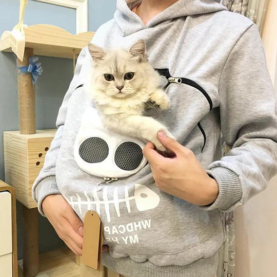 BowLift | Cat Lover Hoodie Cuddle Pouch - Perfect Pet Gift