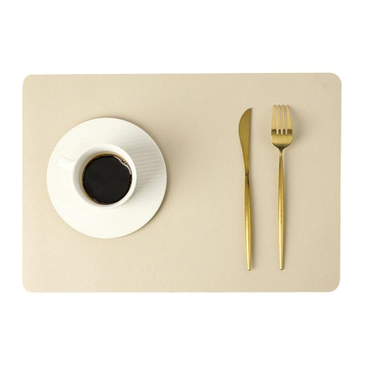BowLift | Modern Rectangular Waterproof PU Leather Place Mats