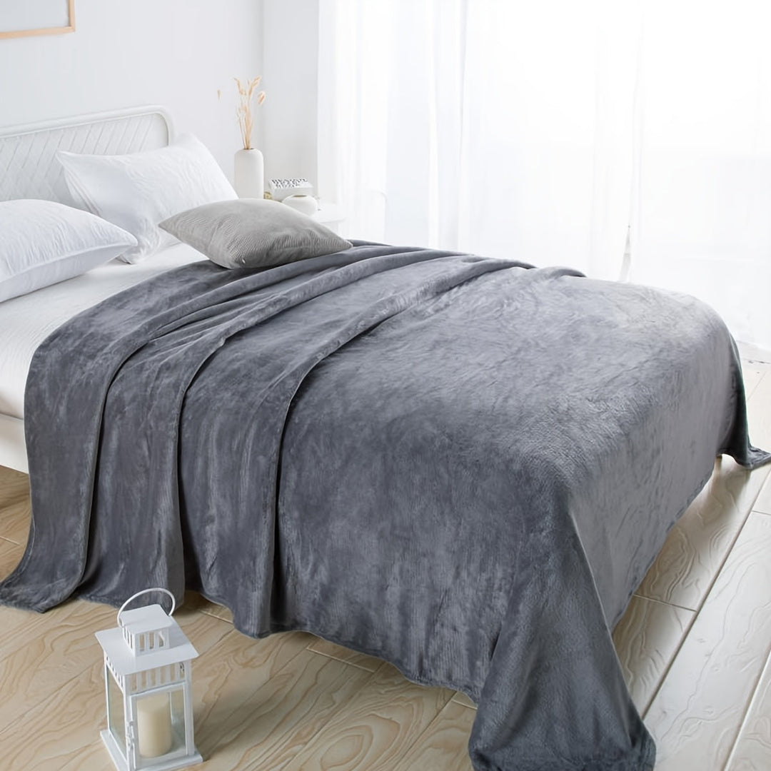 BowLift | Gray Flannel Blanket: Luxury Comfort for Every Season