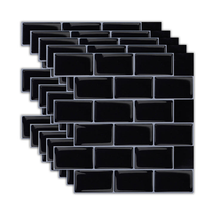 BowLift | Solid Peel & Stick Subway Tile Scratch Resistant PVC Rectangle Peel and Stick Wall Tile