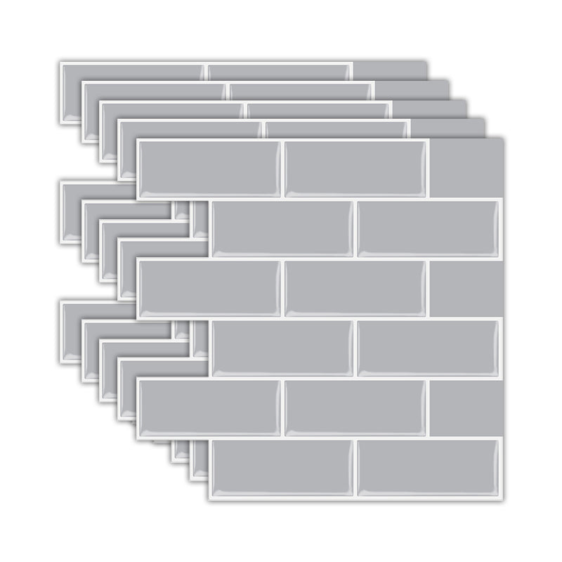 BowLift | Solid Peel & Stick Subway Tile Scratch Resistant PVC Rectangle Peel and Stick Wall Tile