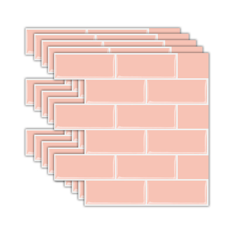 BowLift | Solid Peel & Stick Subway Tile Scratch Resistant PVC Rectangle Peel and Stick Wall Tile