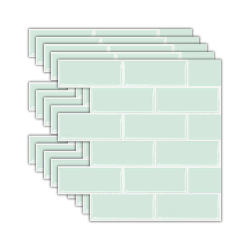 BowLift | Solid Peel & Stick Subway Tile Scratch Resistant PVC Rectangle Peel and Stick Wall Tile