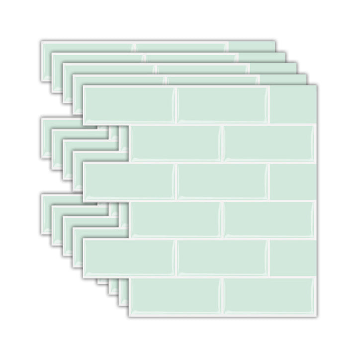 BowLift | Solid Peel & Stick Subway Tile Scratch Resistant PVC Rectangle Peel and Stick Wall Tile