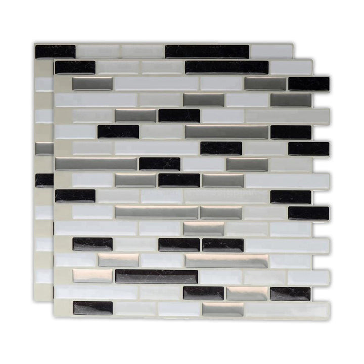 BowLift | Peel & Stick Subway Tile Stain Resistant Plastic Rectangle Peel and Stick Tile 2-Pack