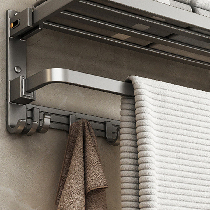 BowLift | Modern Towel Bar Bathroom Set Bathroom Shelf Bathroom Accessory Kit