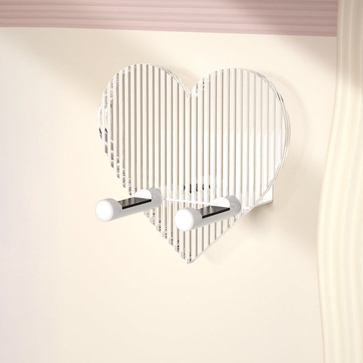 BowLift | White Bathroom Accessory Set Metal & Acrylic Bathroom Set with Bath Shelf/Towel Hook